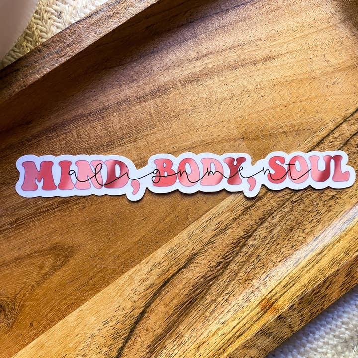 Pegatina de alineación de mente cuerpo alma para venta al por mayor de MaMarie & Co.