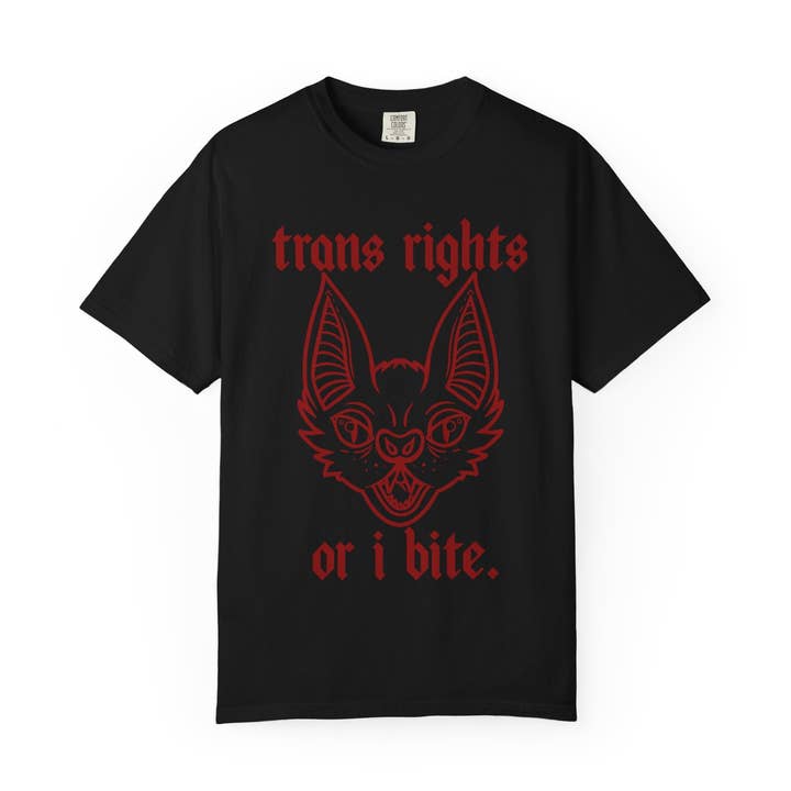 Trans Rights "I Bite" T-Shirt — Support Trans Defense for wholesale by Kennidi Co.