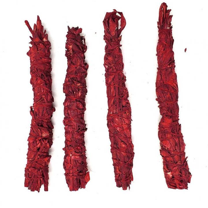 GREENROOTS USA LLC - Wholesale Sage Bundle - Dragons Blood White Sage 5-7"Long Smudge Wands (1 Pack)0