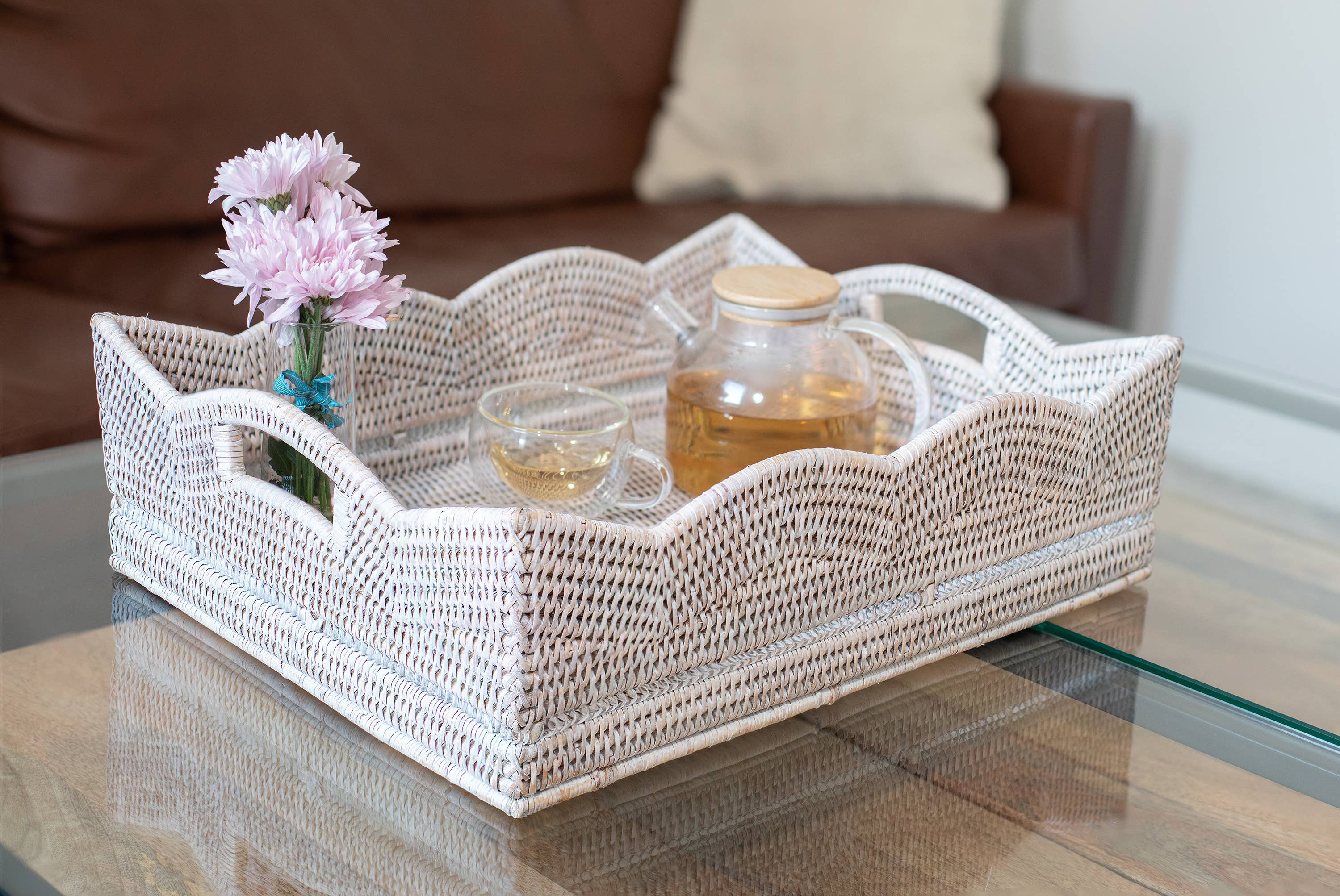 Artifacts Trading Company – Engroshandel Kurv – Rattan Kurv – Rektangulær Kammusling Stil11