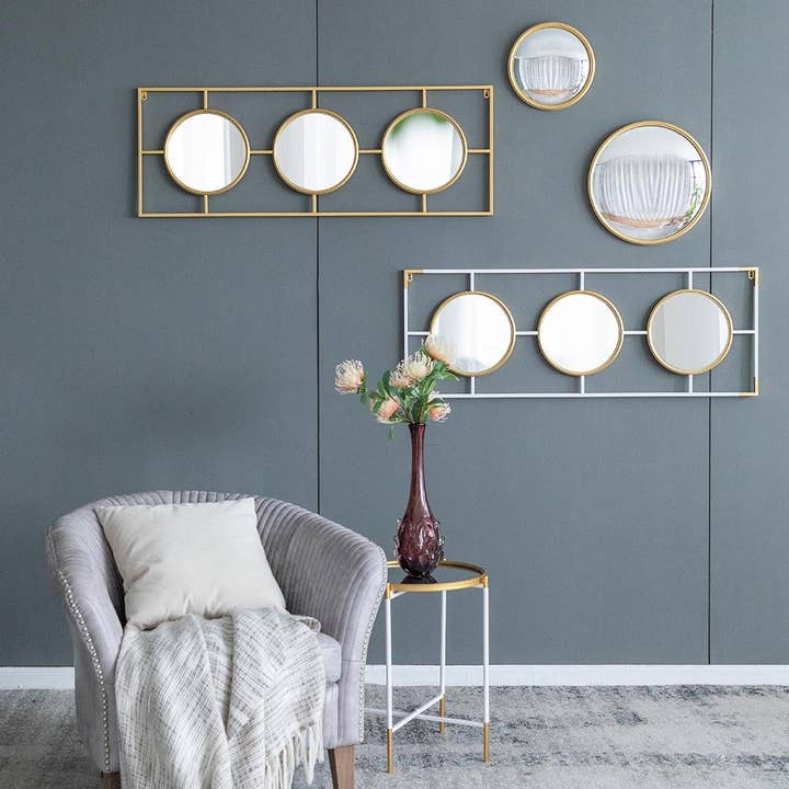 A&B Home Group Inc. – Engroshandel Vægspejl – D10,5" Guldramme med Konvekst Glas9