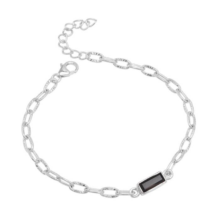 Sort Onyx Helbredende Sten Armbånd: 925 Massivt Sølv Håndlavet for engroshandel hos Jay Jools