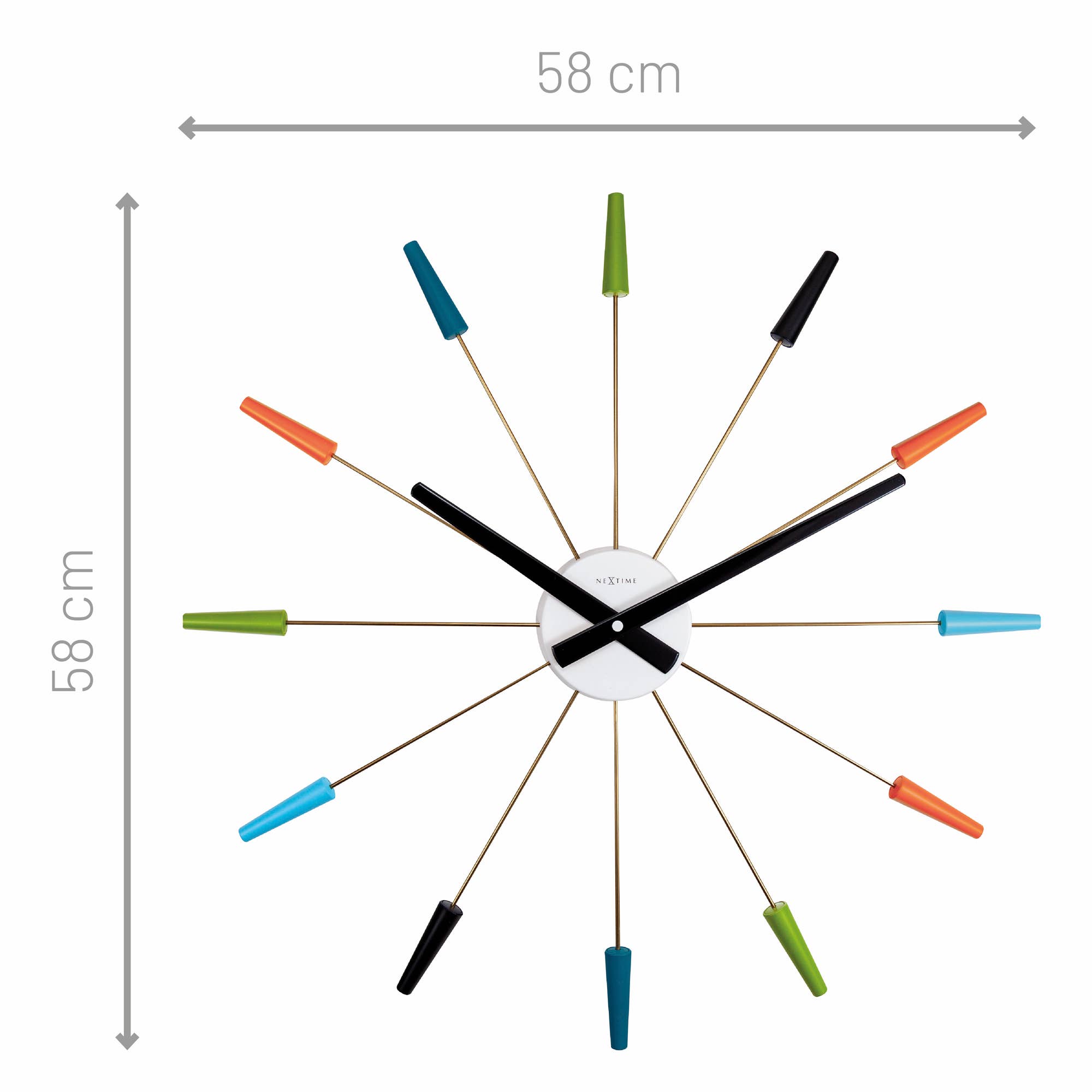 Unek Goods LLC - Wholesale Wall Clock - Plug Inn vintage color - Wall clock – 22.8"  - Vintage1