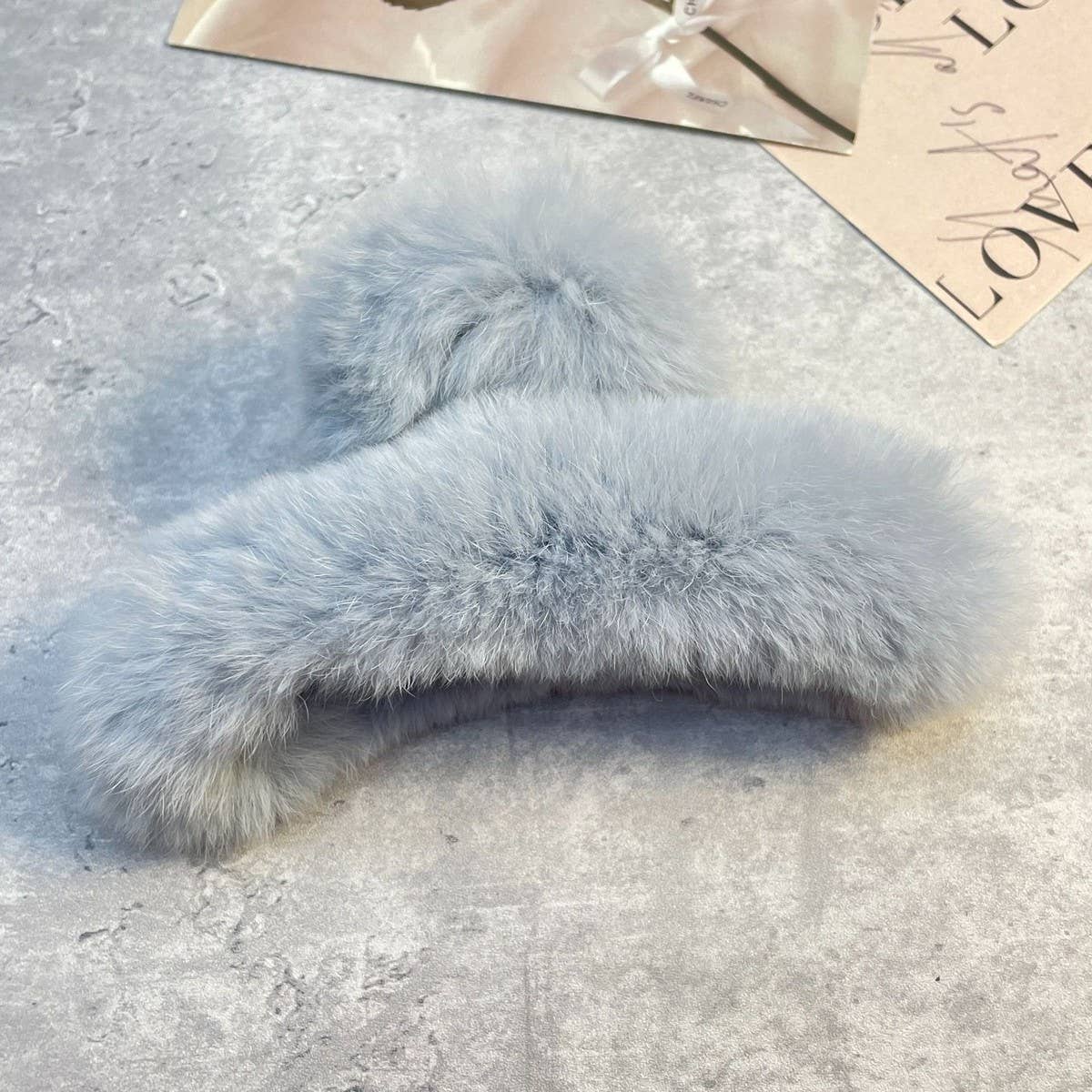ACCITY - Wholesale Hair Clip - Women's - Rex Rabbit Fur Claws - Elegant Mixed Color Clips_CWASC159173