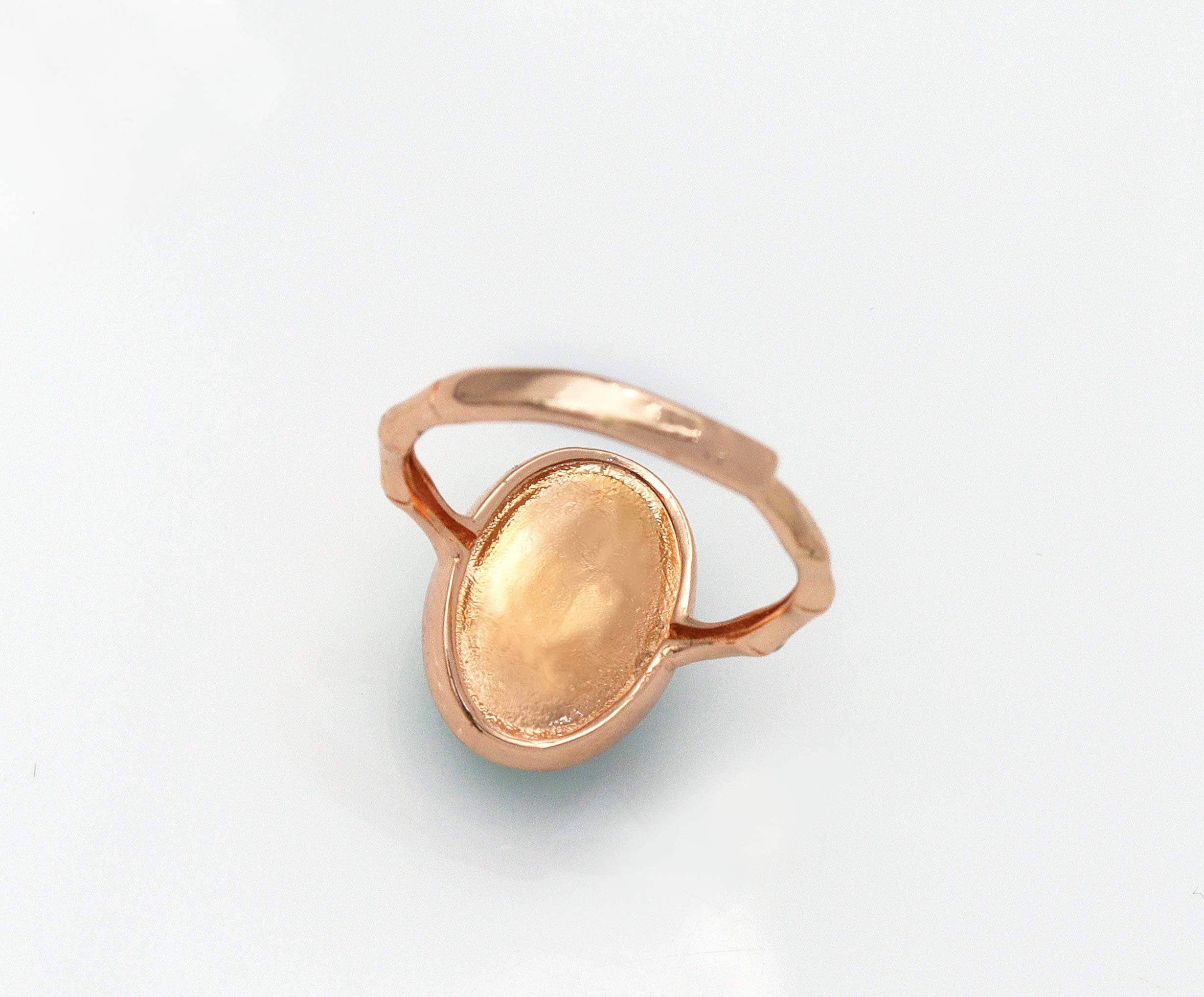 BestBeads&Beyond - Wholesale Single Stone/Solitaire Ring - Oval Jade Adjustable Ring, Sku#LX552