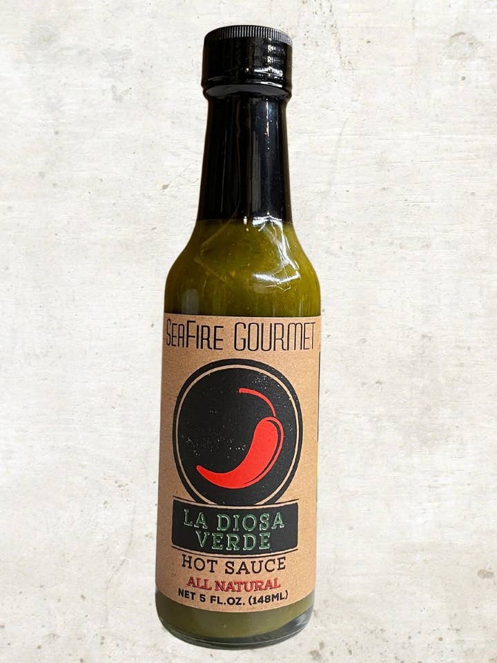La Diosa Verde Hot Sauce for wholesale by Seafire Gourmet Hot Sauce