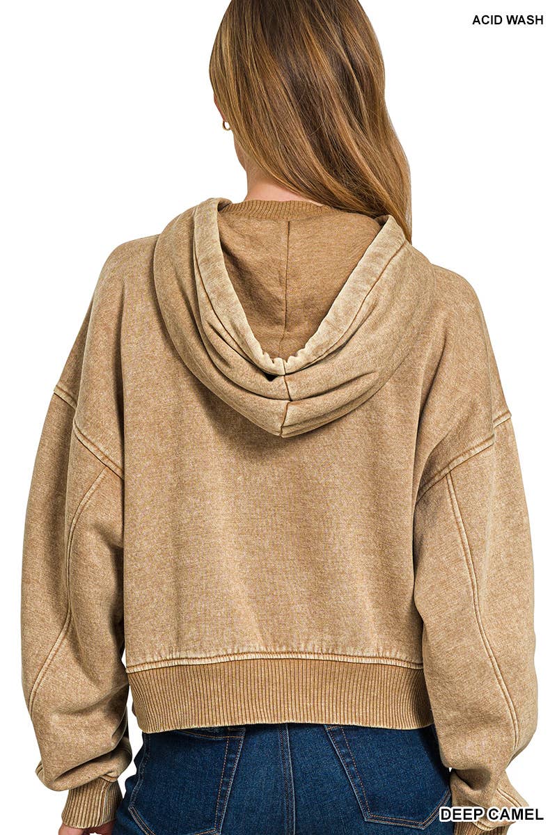 Vanilla Monkey - Wholesale Hoodie - Women's - Acid Wash Fleece Hoodie10