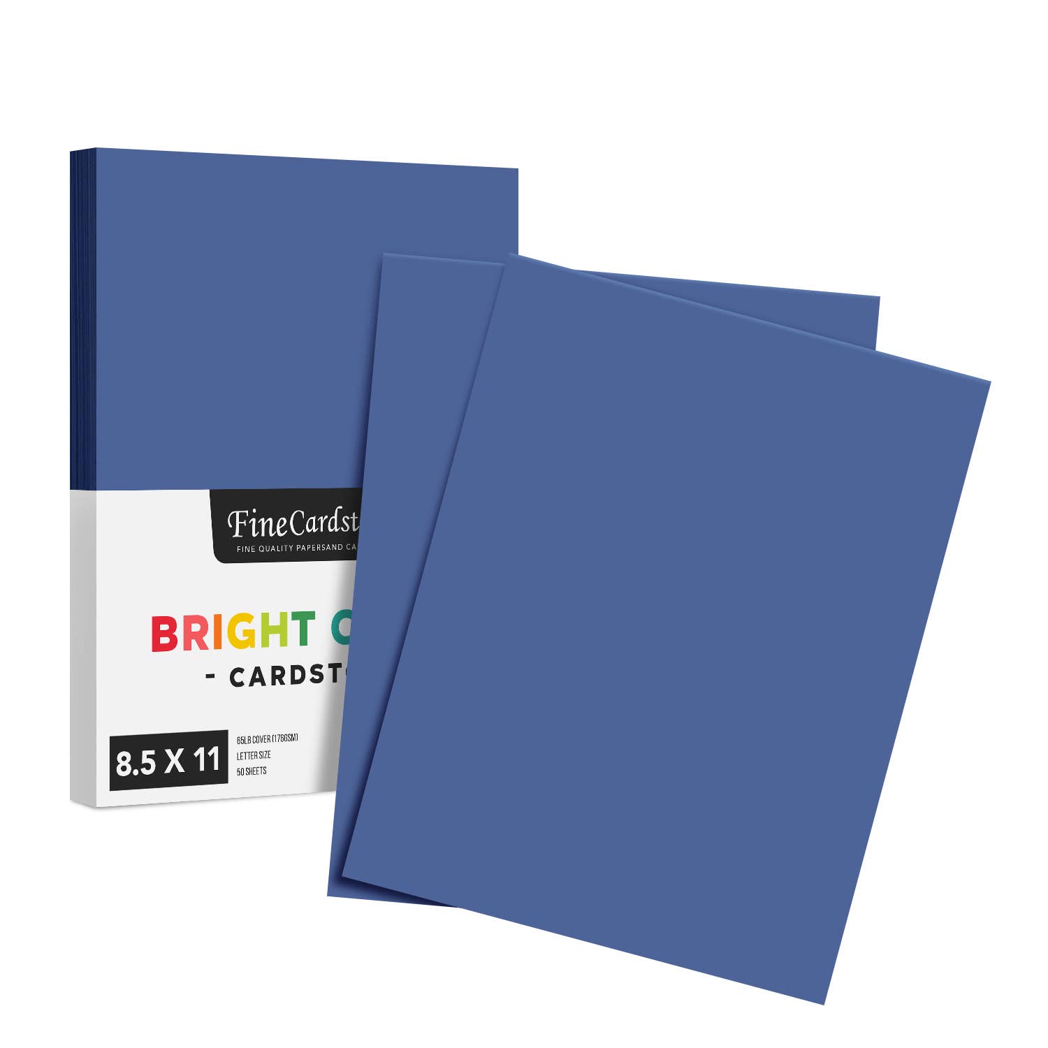 Fine Cardstock – wholesale Hantverkstillbehör – Ljus färg Cardstock papper - 65 lb täcka (176 GSM) - 50 Antal0