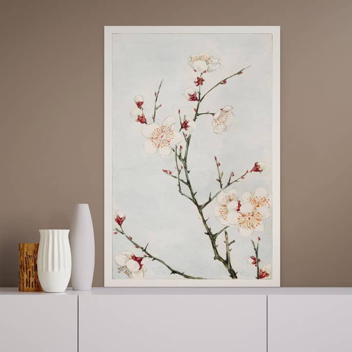Vintage Wall Graphics - Wholesale Poster - Megata Morikaga Plum Branches Blossoms Japanese Print Decor