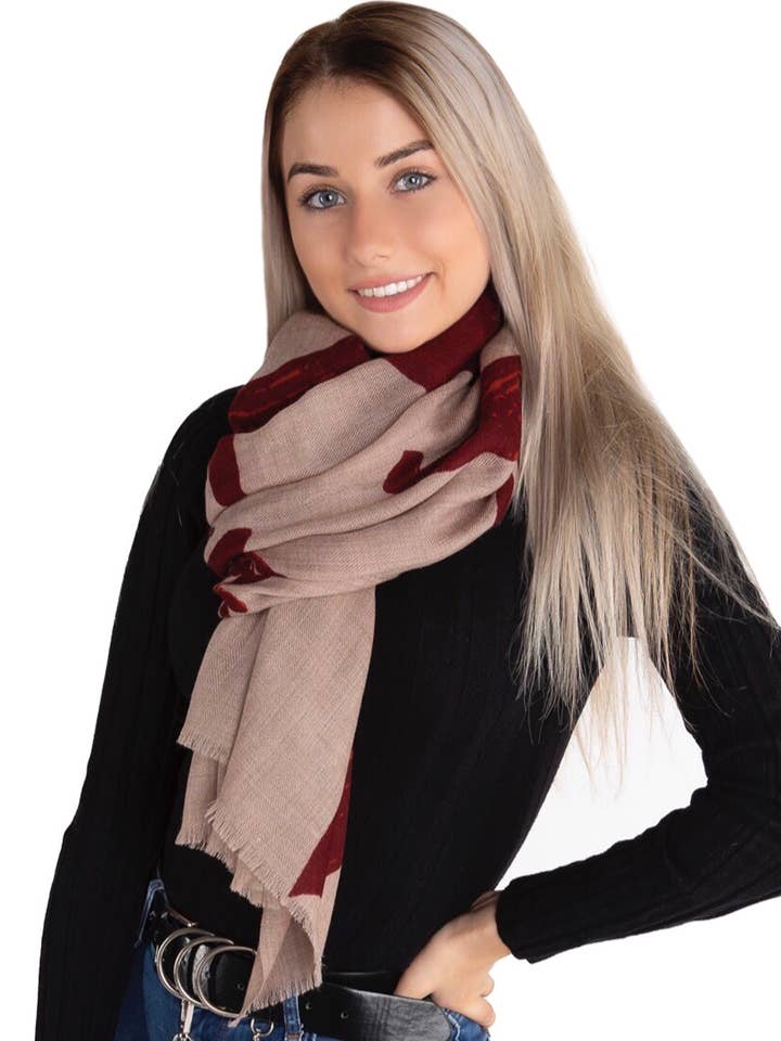 Sciarpa in lana e seta - ILA for wholesale by MALINI FASHION DESIGN PRIVATE LIMITED