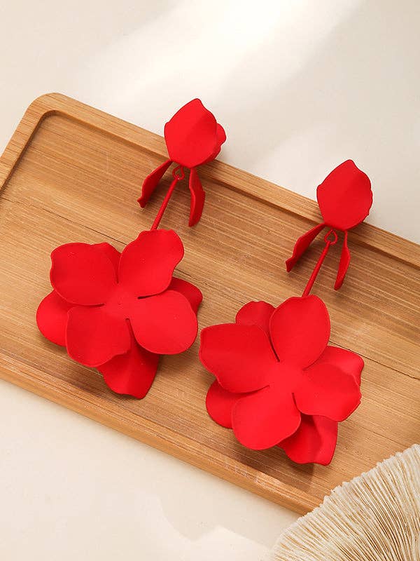 VividLux - Wholesale Dangle Earrings - Flower Shape Drop Earrings Earrings Accessories0
