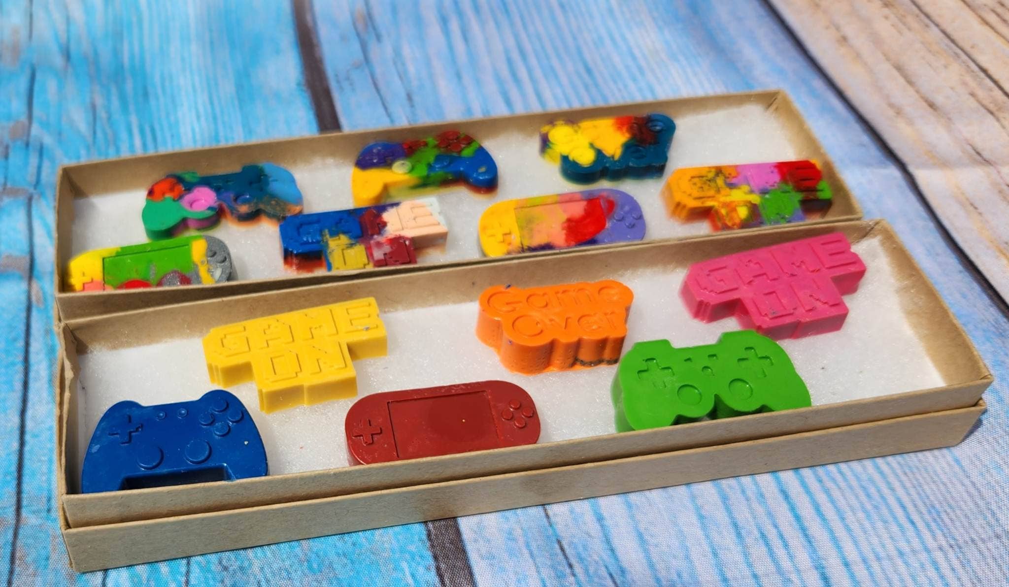 Snazzy Crayons - Wholesale Party Favor - Game On, Gamer Birthday, Party Favors, Crayon names2