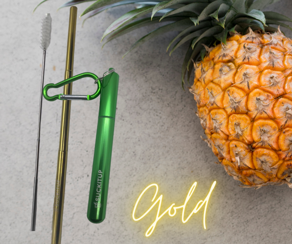 Suck It Up Straws - Vente Paille - Pailles métalliques télescopiques avec étui pour porte-clés et brosse de nettoyage46