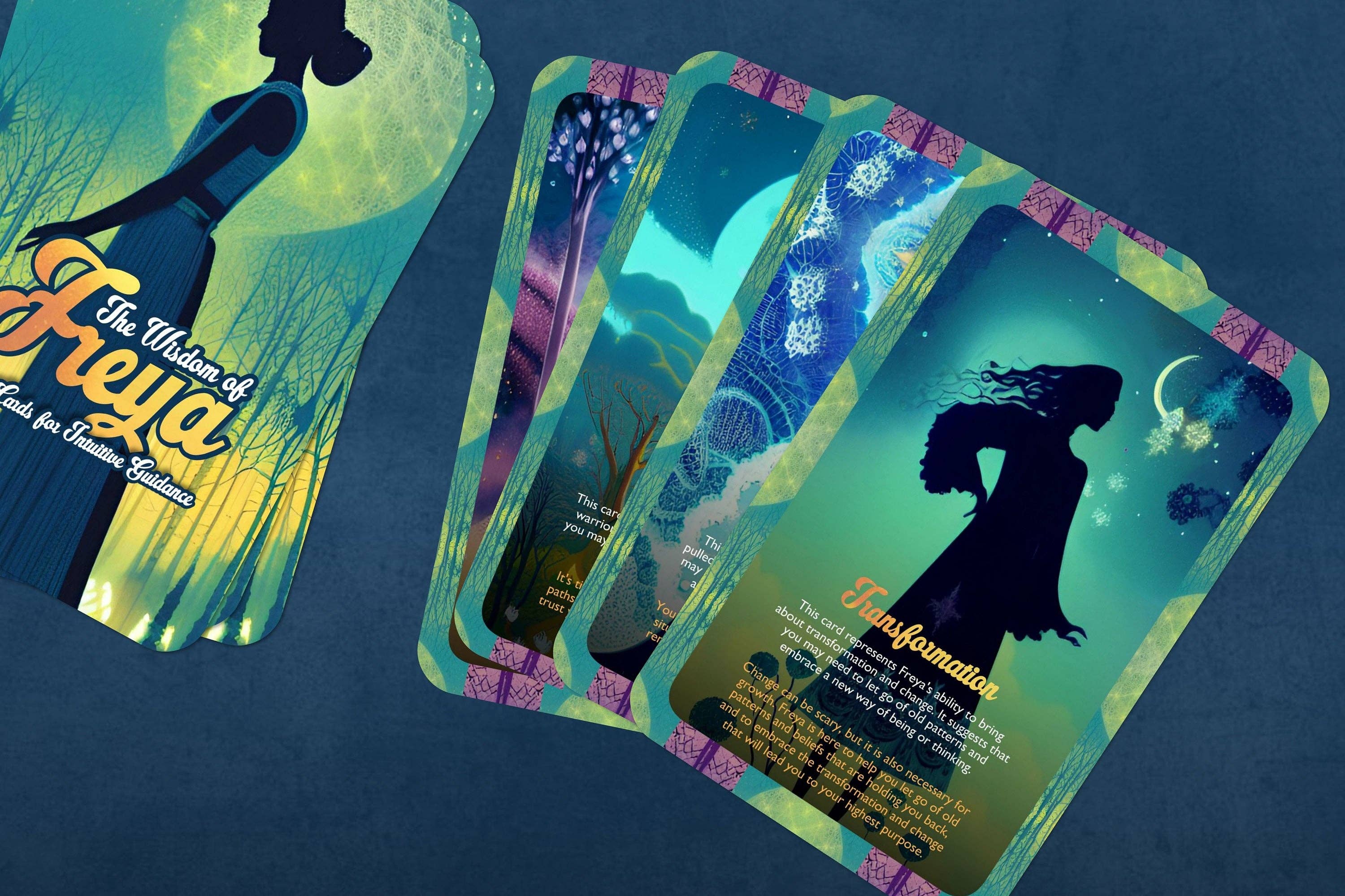 Ibiza Tarot USA - Venta al por mayor Cartas del tarot - La Sabiduría de Freya - Cartas Oráculo para Guía Intuitiva9