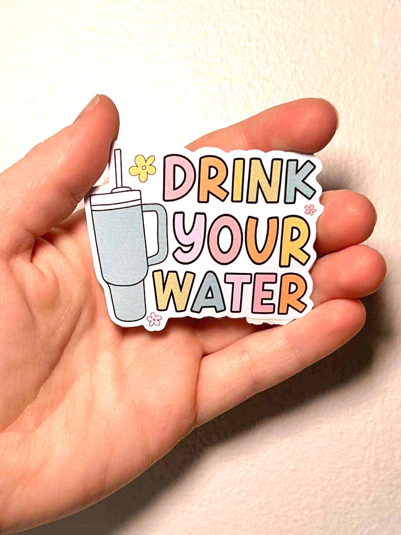 Oily Graphic Creations - Wholesale Sticker - Tumbler Drink Water - Drink Water Sticker/Magnet 0