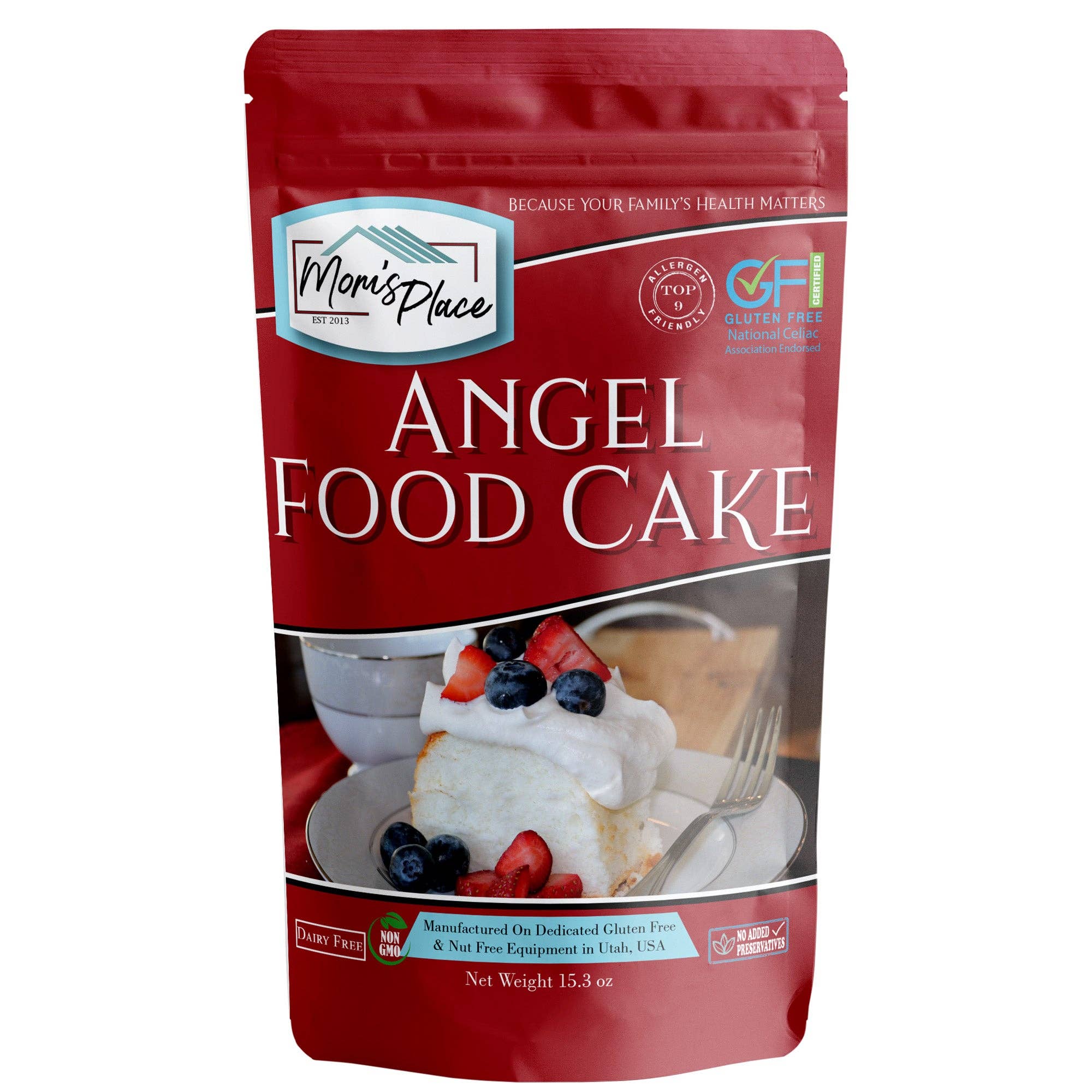Mom's Place Gluten Free - Wholesale Cake Mix - Gluten-Free Angel Food Cake or Trifle Dish Mix1