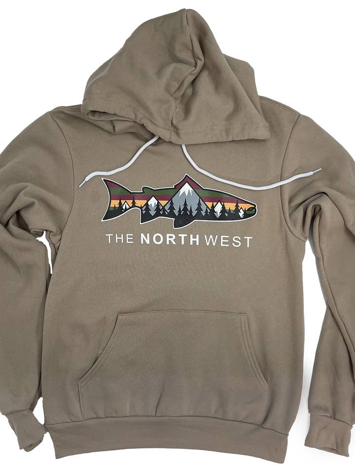 Jacknut Apparel - Wholesale Hoodie - Unisex - Earth Tone Salmon Hoodie