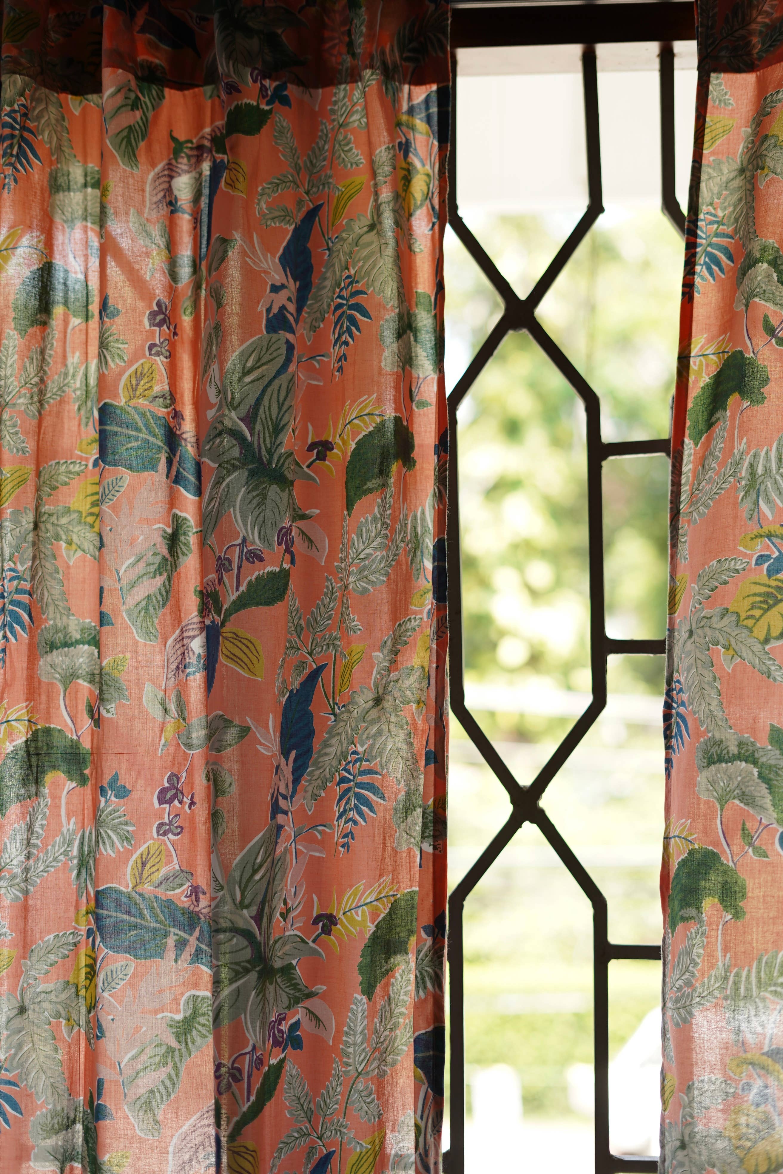 Annahmol - Wholesale Curtain - Vintage Inspired Botanical Sheer Curtains: Assorted Prints9