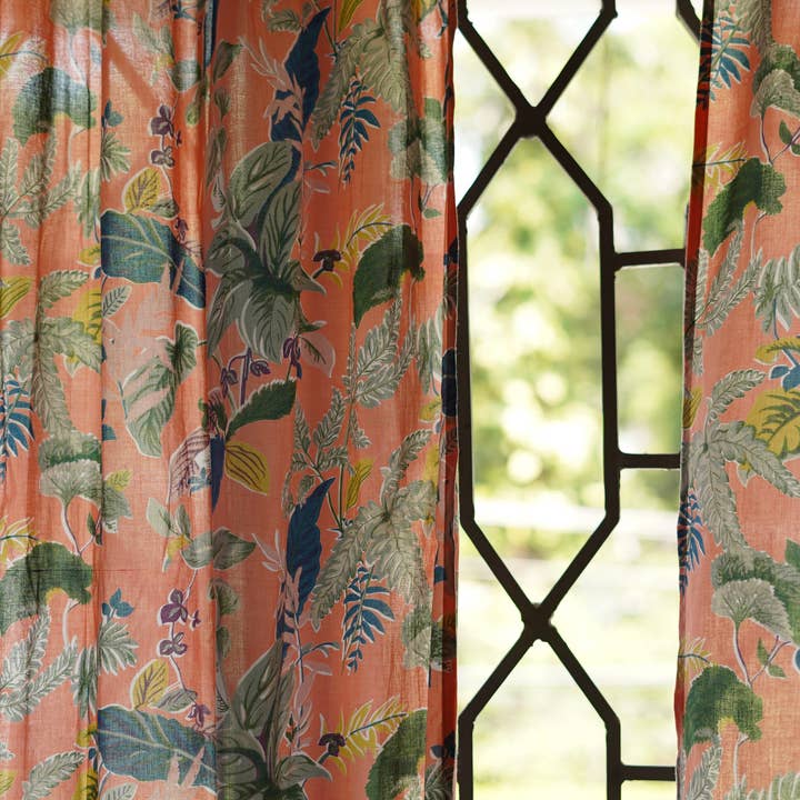 Annahmol - Wholesale Curtain - Vintage Inspired Botanical Sheer Curtains: Assorted Prints9