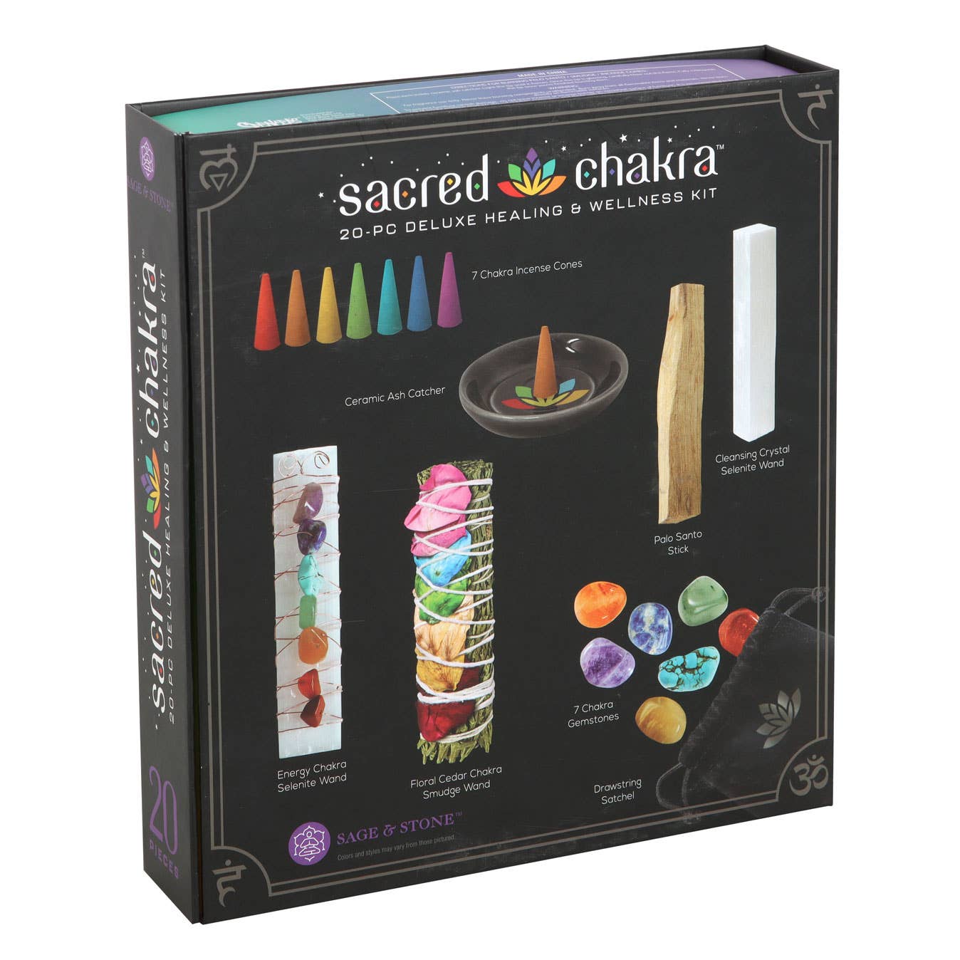 Something Different Wholesale – wholesale Meditation supplies – Sacred Chakra Deluxe Healing and Wellness Kit2