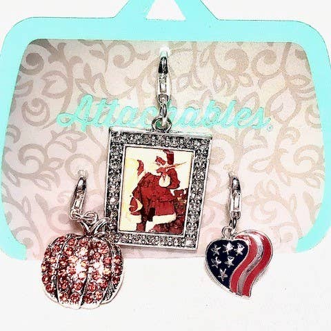 Ensemble à attacher citrouille, liste de vérification du père Noël, drapeau cœur pour la vente par Attractables