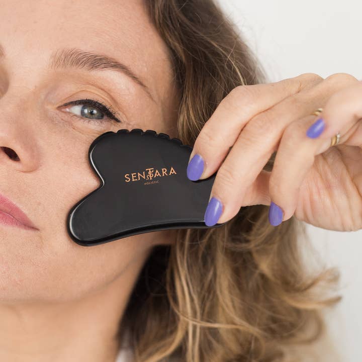 Sentara Holistic - Wholesale Gua Sha Tool - Gua Sha Black Obsidian Tooth Heart - Massage Tools1