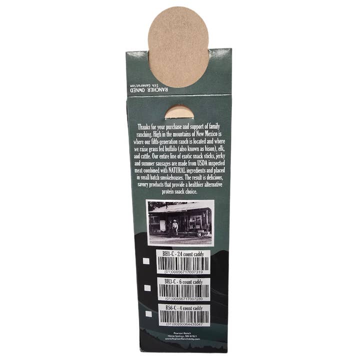 Pearson Ranch Elk & Bison Jerky - Wholesale Jerky - 24 Count Caddy - Bison Snack Sticks 2