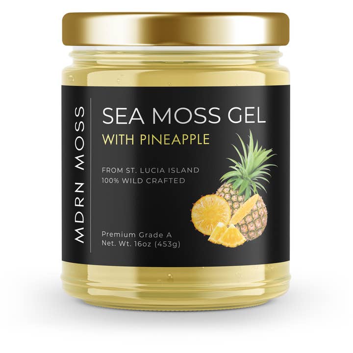 Sea Moss Gel with Pineapple for wholesale by MDRN Moss