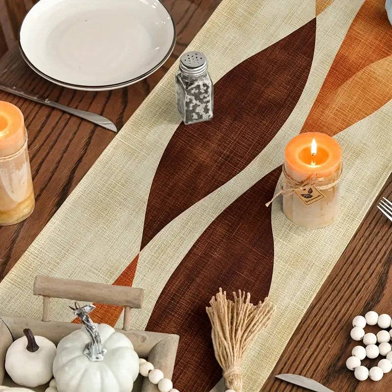 Huis Van Merken - Wholesale Tafelloper - Boho Linnen Tafelloper - Warme Rechthoekige Eettafel Decoratie1