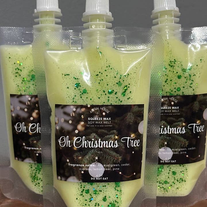 'Oh Christmas Tree' Squeeze Wax™ Squeezable Soy Wax Melt for wholesale by Astral House Aromas