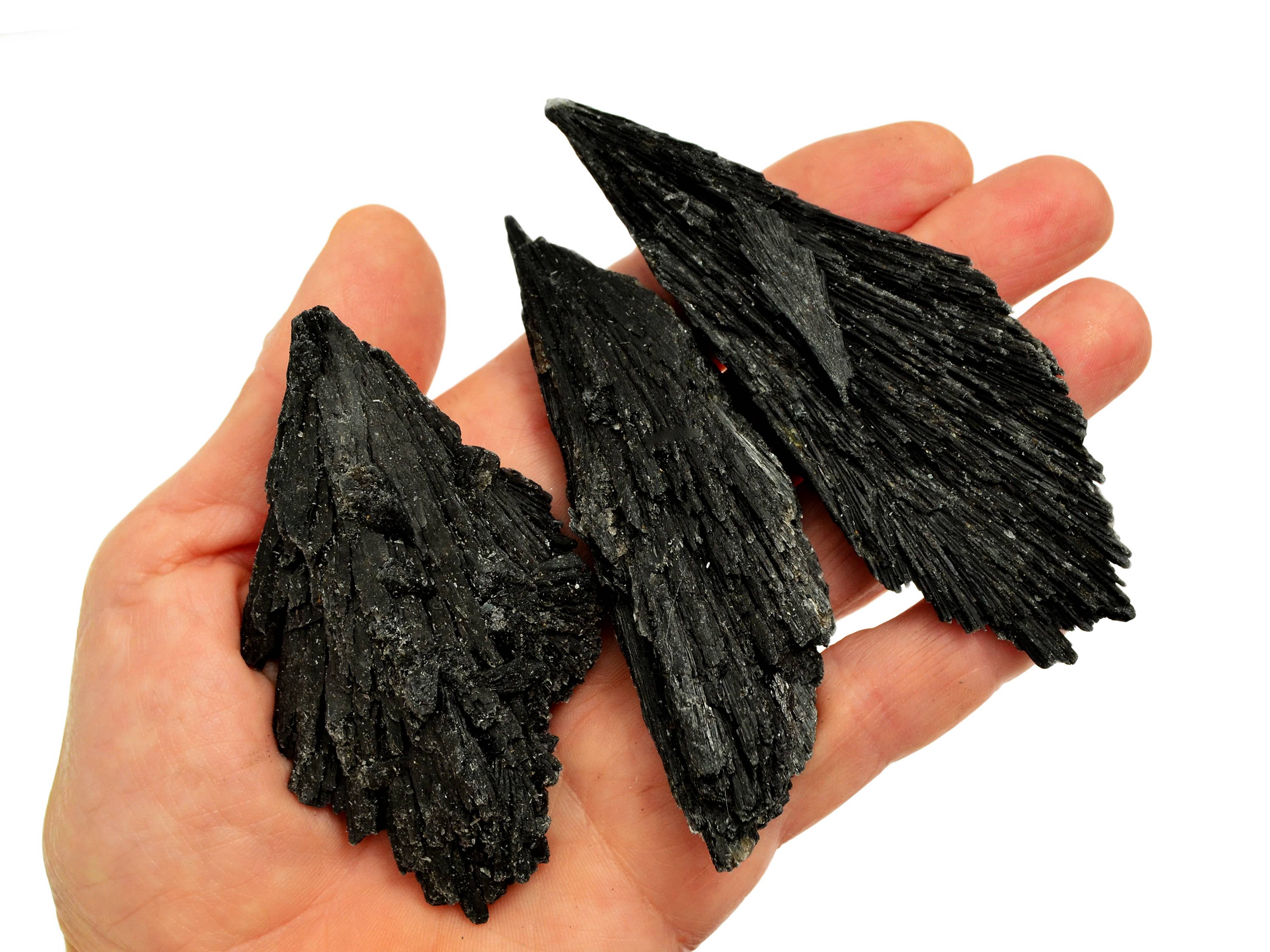 Kaia & Crystals – wholesale Spiritual stone/crystal – Raw Black Kyanite Witch's Broom (15g - 70g)7