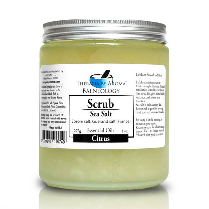 Zeezout Scrub Citrus voor wholesale door Therapia by Aroma
