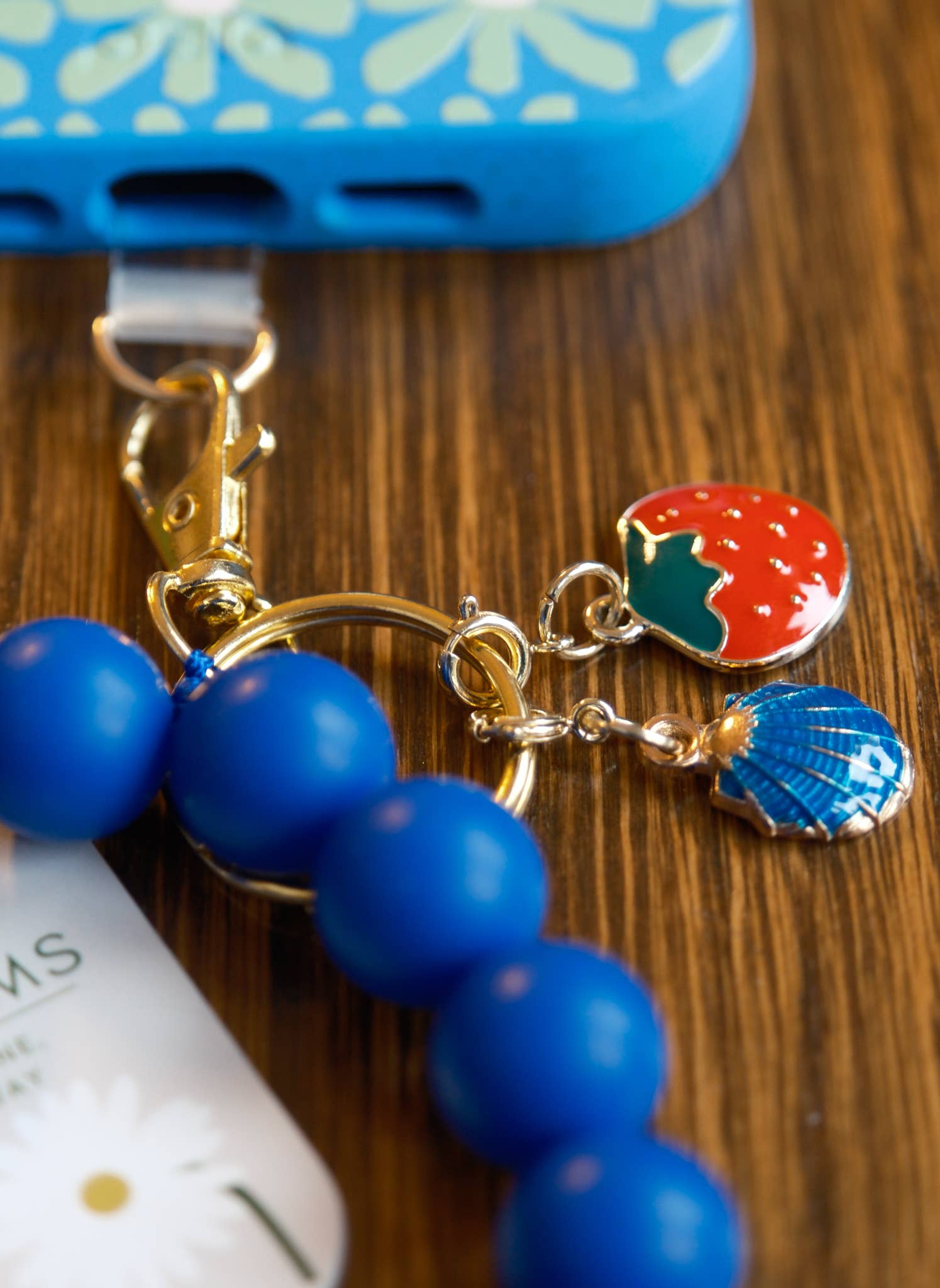 Daisy Chains Phone Charms - Wholesale Phonecase Strap - Silicone Bead Phone Charm Wristlet: Solid Colors4