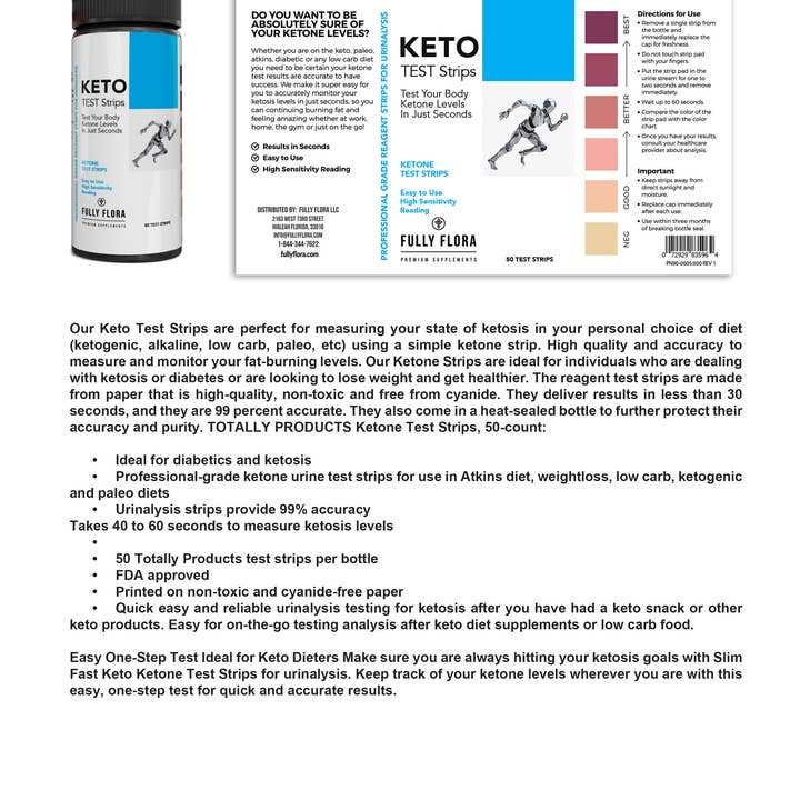 Totally Products - Wholesale Oral supplement/vitamin - Ketone Strips for Keto Diet1