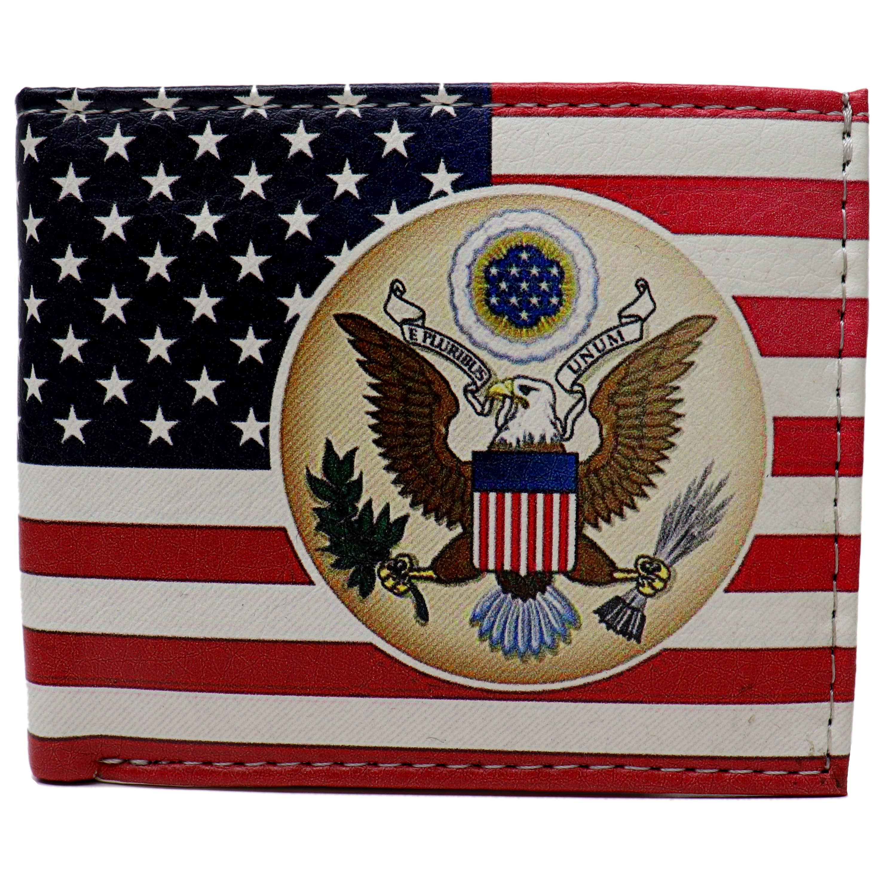 Buy Buy Luv LLC – wholesale Wallet - Men’s – USA Flag Great Seal of the United States Bi-Fold Wallet1