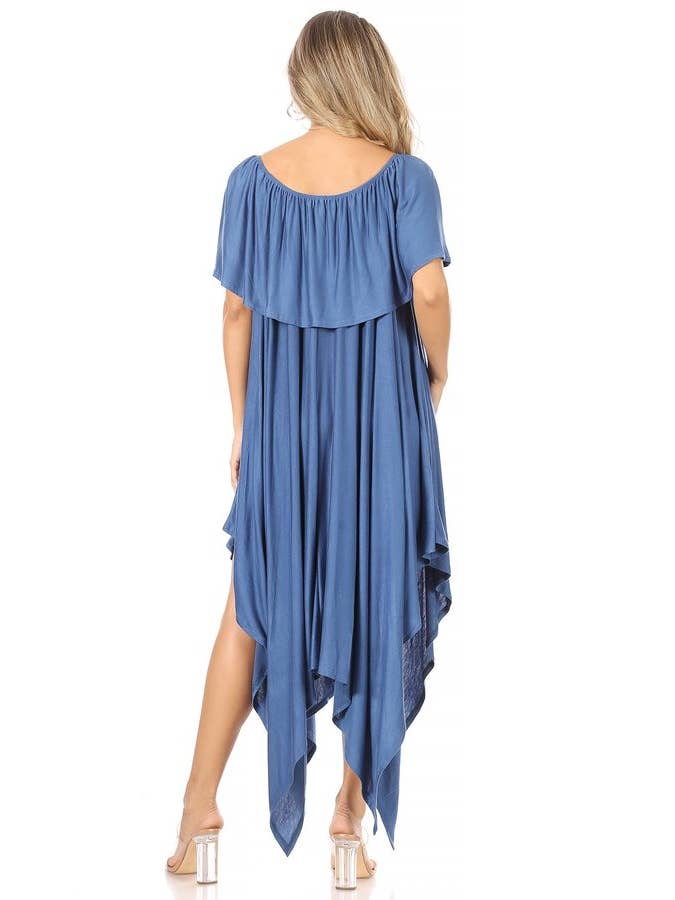 Lady Curvaceous - Vendita all'ingrosso Vestito - Donna - Abito midi a maniche corte con scollo a barchetta1