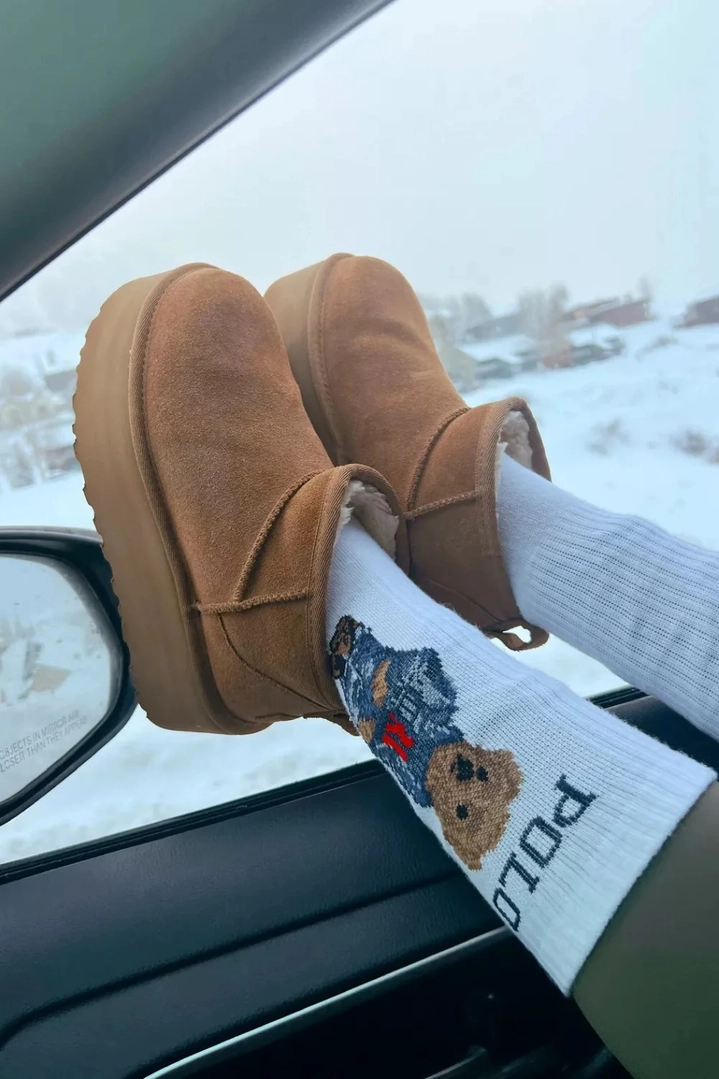 No Doubt Shoes - Wholesale Booties - Women's - Women's Ultra Mini Platform Faux Fur Lined Ankle Boots7