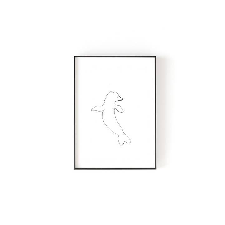 Art Print --- Seal 2 for wholesale by Chloe & Helen