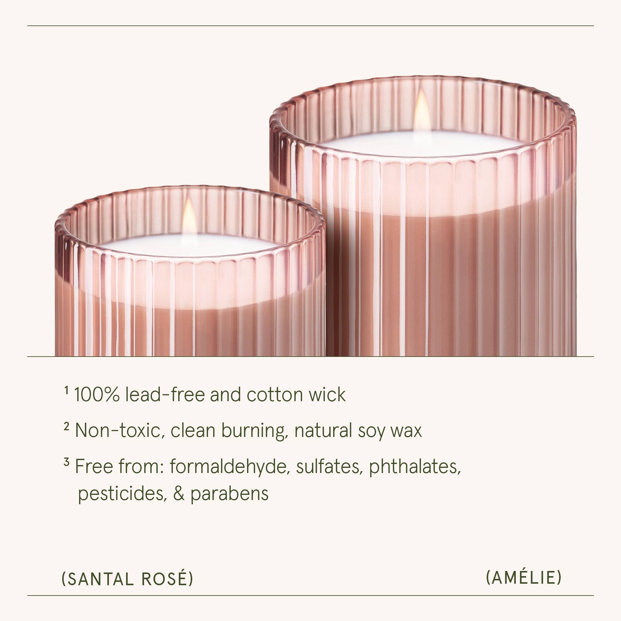 La Jolie Muse - Wholesale Jar/Filled Candle - Scented Candle - Santal Rosé - 19oz | La Jolie Muse3