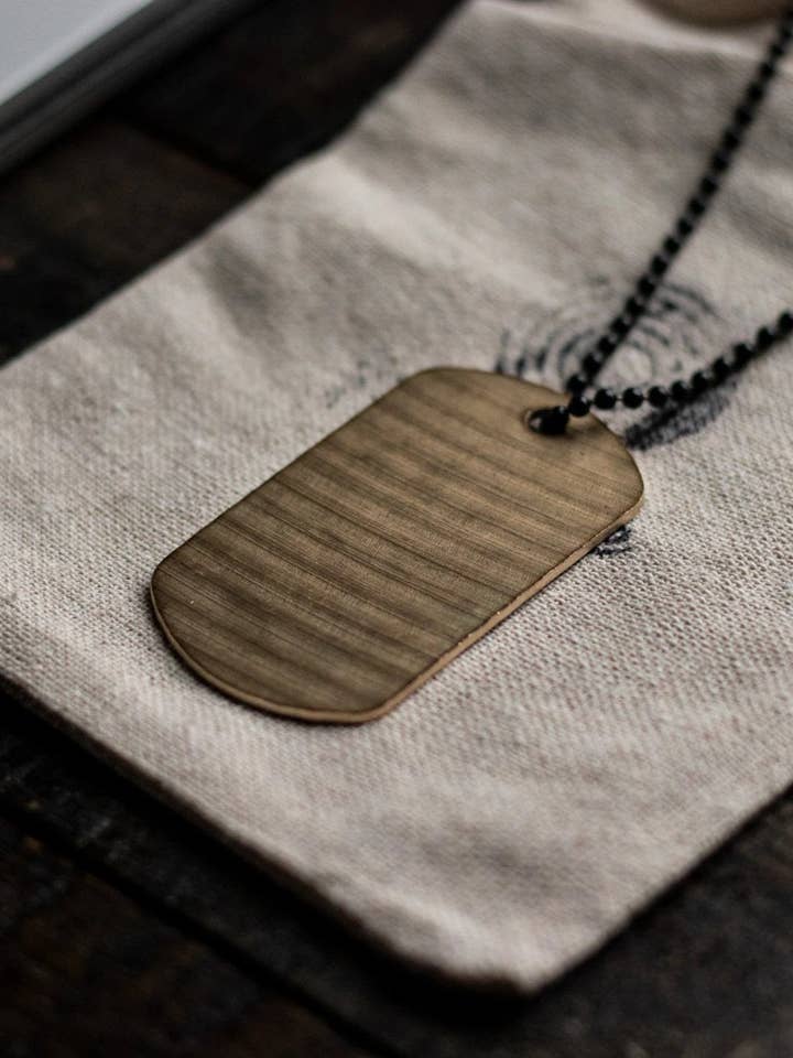 Dogtag - Återvunnen Cymbal Halsband för wholesale av Full Circle Co.