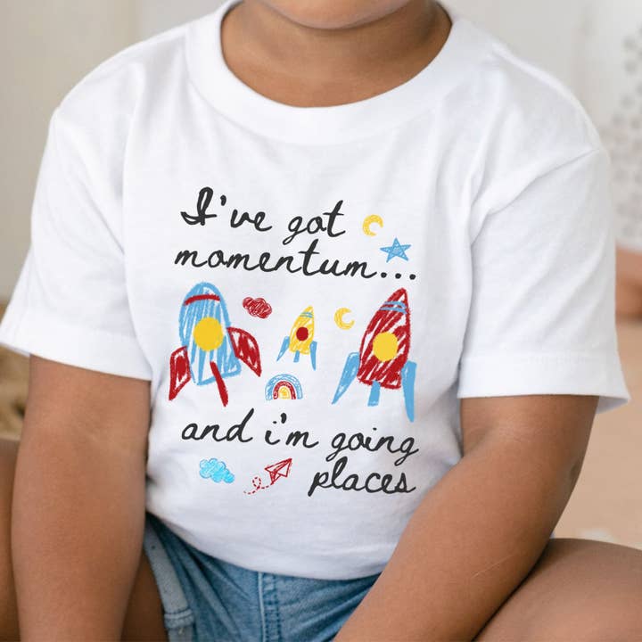 STEM Toddler Science Rocket T-Shirt for Curious Kids for wholesale by IstiloPrints