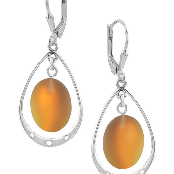 LeightWorks - Vente Boucles d'oreilles pendantes - Boucles d'oreilles ovales avec boucle11