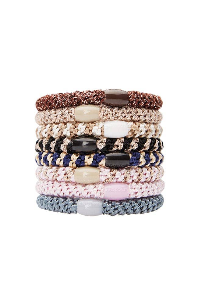 France Luxe/L. Erickson – Engroshandel Hårbånd - Dame – Grab & Go Hestehalebindere - Sæt med otte83