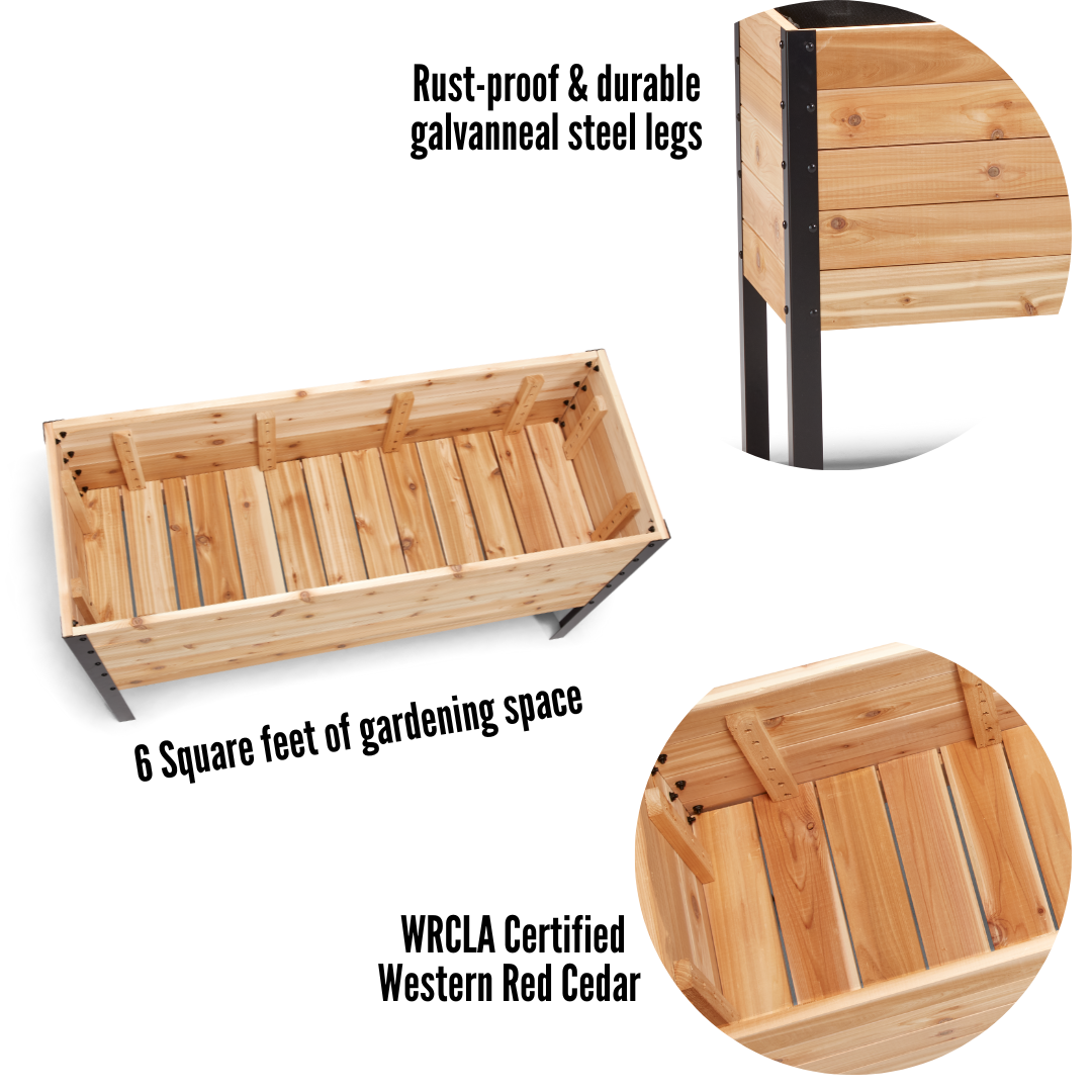 Cedar Planters - Wholesale Planter Box - 18" x 48" Raised Garden Bed4