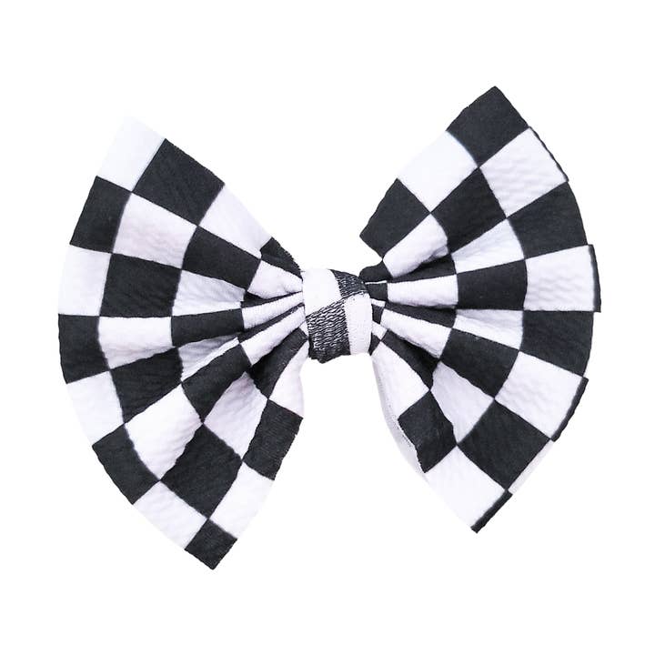 Fiocco per capelli Sophia - Checker per la vendita all'ingrosso da parte di Caylee & Co