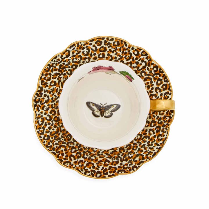 Portmeirion, Spode, Pimpernel, Nacthmann, Wrendale Designs - Wholesale Coffee/Tea Cup - Creatures of Curiosity Leopard Teacup and Saucer1