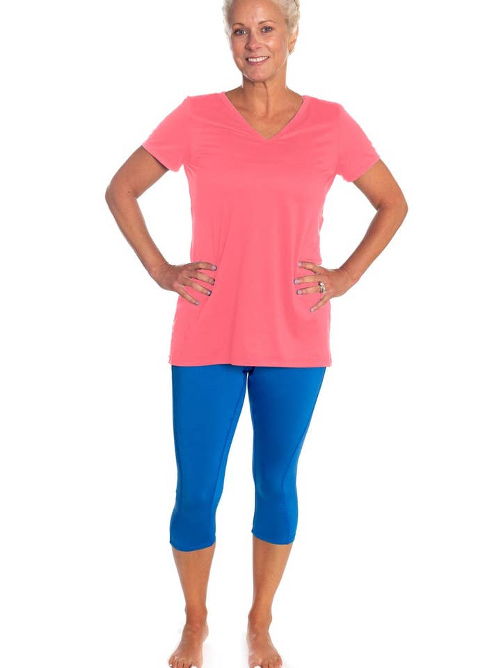 Essential Tee - Coral for wholesale by Katie K Active