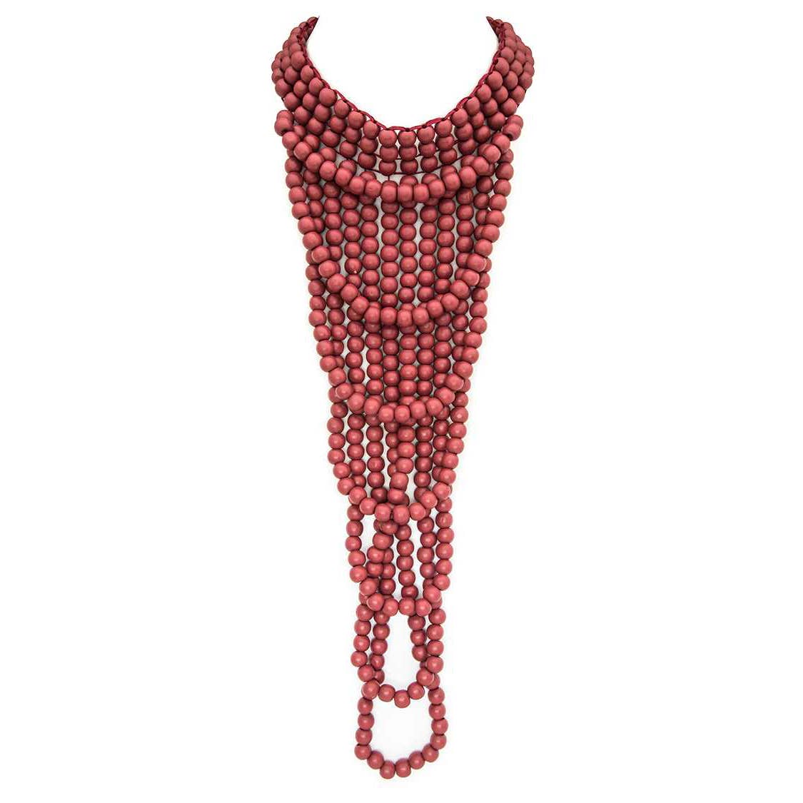 Artini Accessories - Vente Collier de perles - Collier fantaisie à perles en bois multicolores3