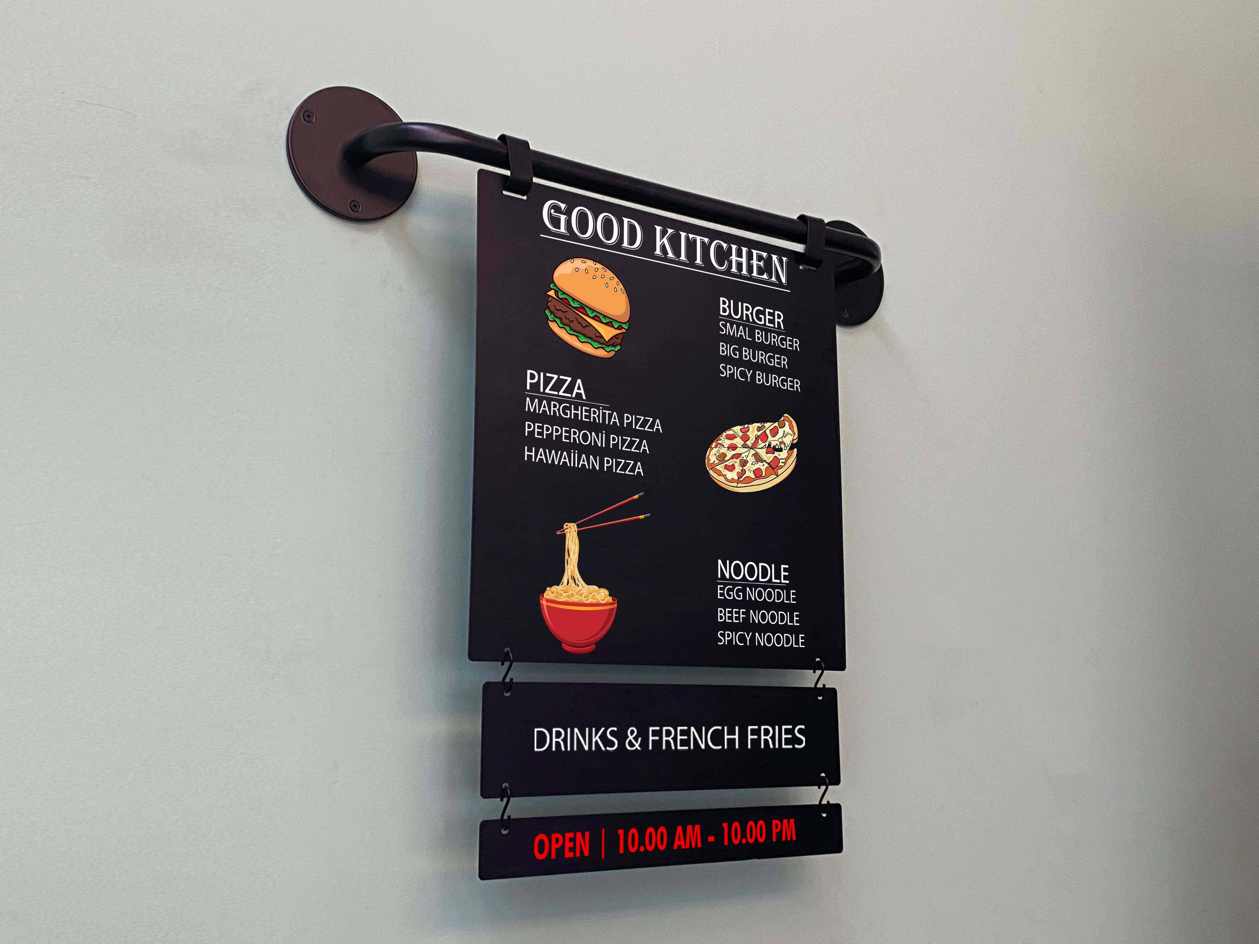 OtimSan - Venta al por mayor Pizarra - Pizarra de menú con letras magnéticas0