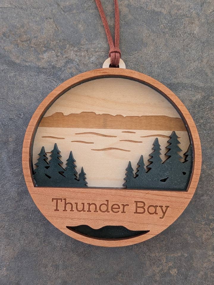 Adorno de Madera 3D de Thunder Bay Canadá - Recuerdo para venta al por mayor de Foxwood Gifts Canada